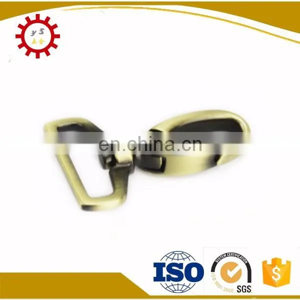Swivel 1" snap hook for handbags with logo inserted