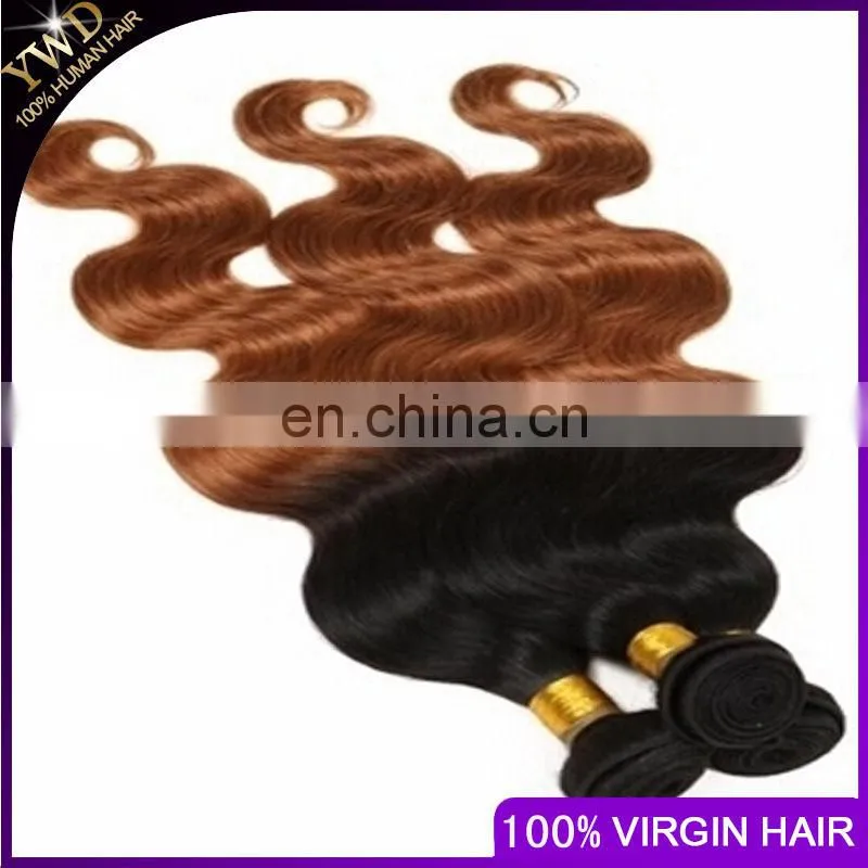 cheap price 100% remy body wave New hair 3 bundles/lot two tone ombre T1b-30 Brazilian human hair