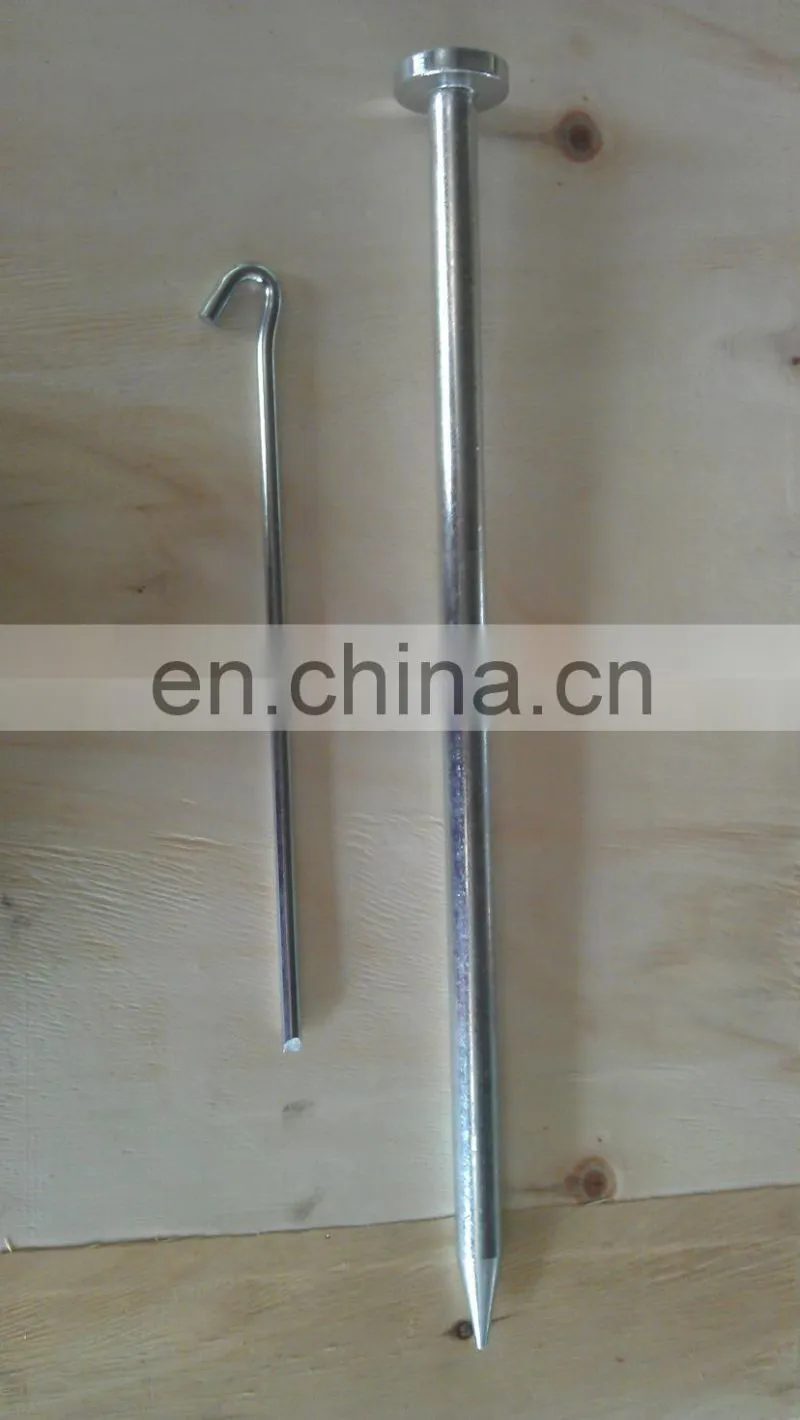 Forged galvanized Steel Tent Garden Ground Stake