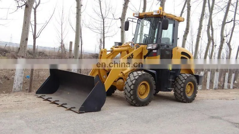 ZL16 mini front wheel loader, 1600kg payload hydraulic shovel loader