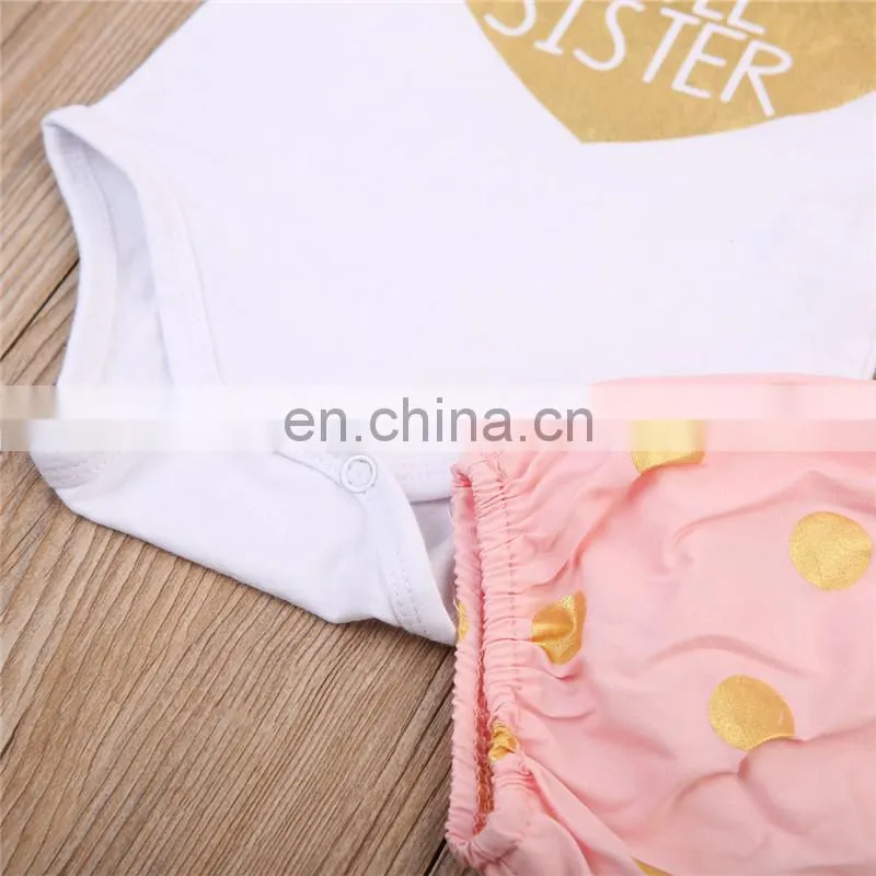 Baby Clothes Fashionable Short Sleeve Kids Romper Set