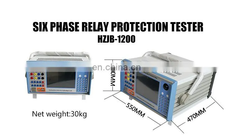 Fully Automatic Relay Test Set Kit 6 phase secondary current injection relay test 6 phase relay protection tester