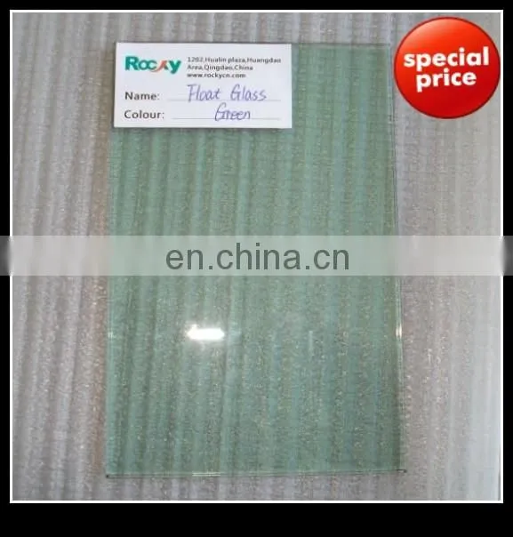 4MM-12MM Light Green Tinted Float Glass / F Green Tinted Float Glass / French Green Tinted Float Glass 4 5 6MM