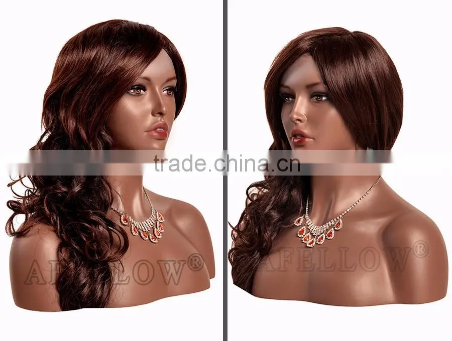 African head Model Fiberglass head mannequin display women wig H3