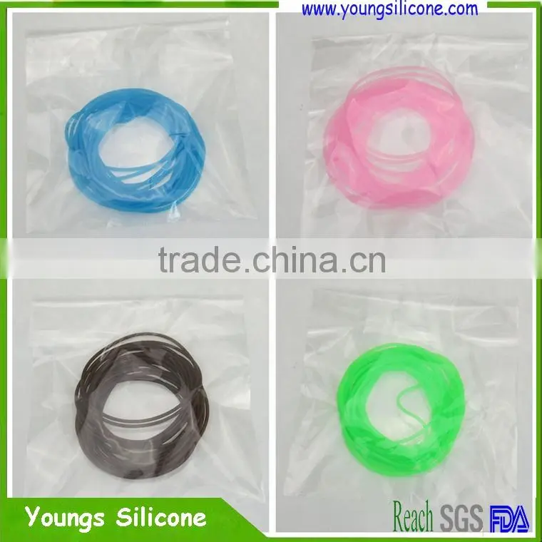2016 Youngs Silicone bracelet, l cheap colorful transparent silicone bracelet