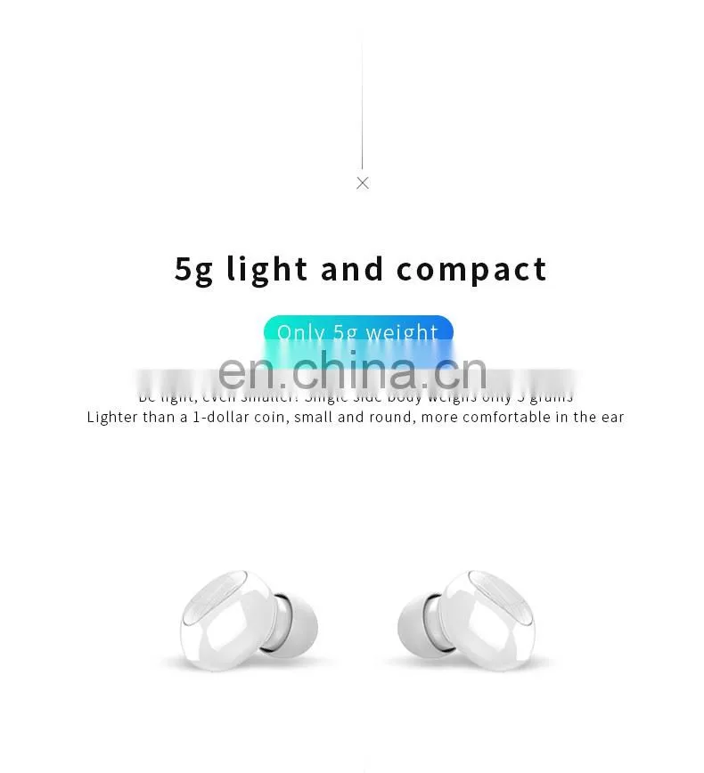 2021 hotsale Double calling True wireless stereo Mini earphones high quality noise cancelling sport headphone with logo