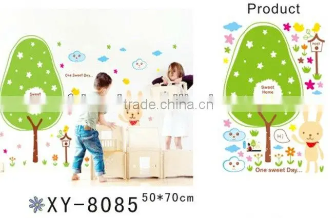 PVC Material Home Decorative Cartoon Kids Wallpaper Sticker