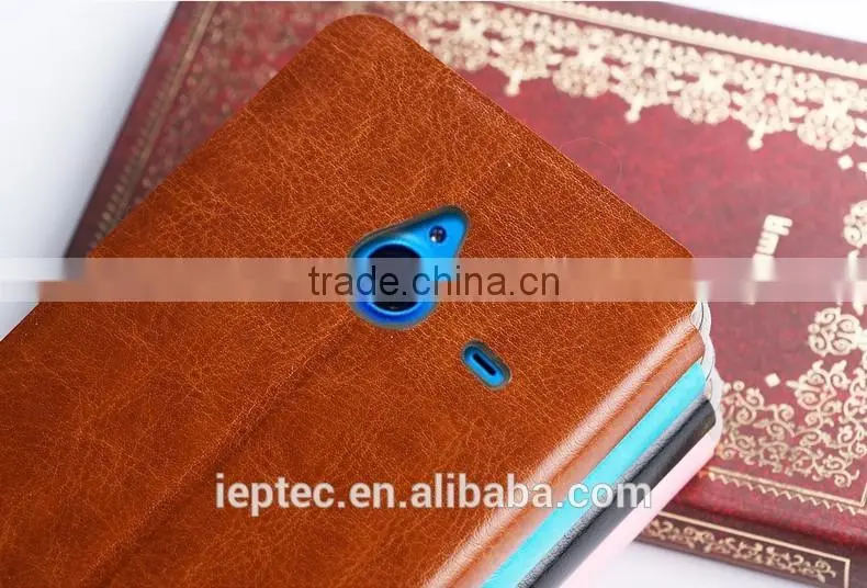 MOFi Retro PU Leather Mobile Phone Flip Cover Cases for Microsoft Lumia 640 XL, Microsoft RM-1096
