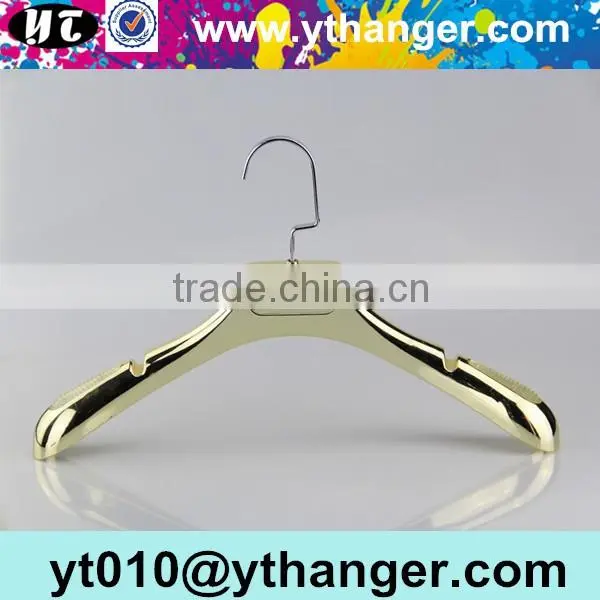 YY0531 hot selling black clips trousers hanger non-slip plastic clothes hanger