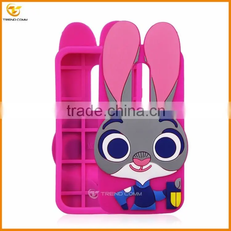 china supplier for motorola G3 cute rabbit silicone soft cover case