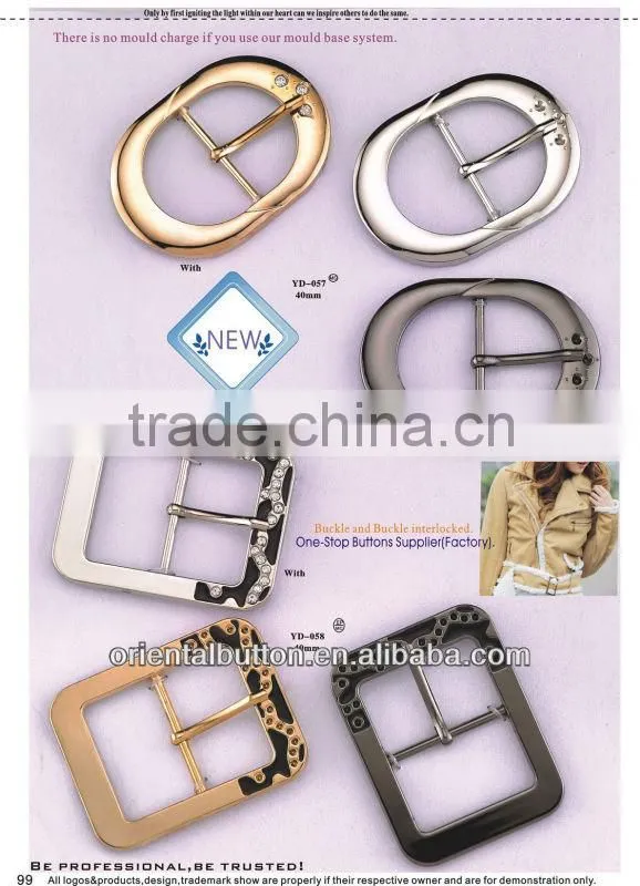 Women fashion metal adjustable buckles