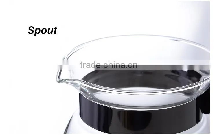 instant hot water kettle, 1 liter 34 oz pyrex glass , high quality lead-free glass tea kettle 2016