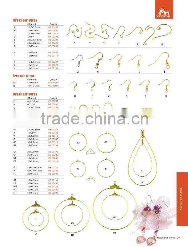 Ear wire ear posts clip