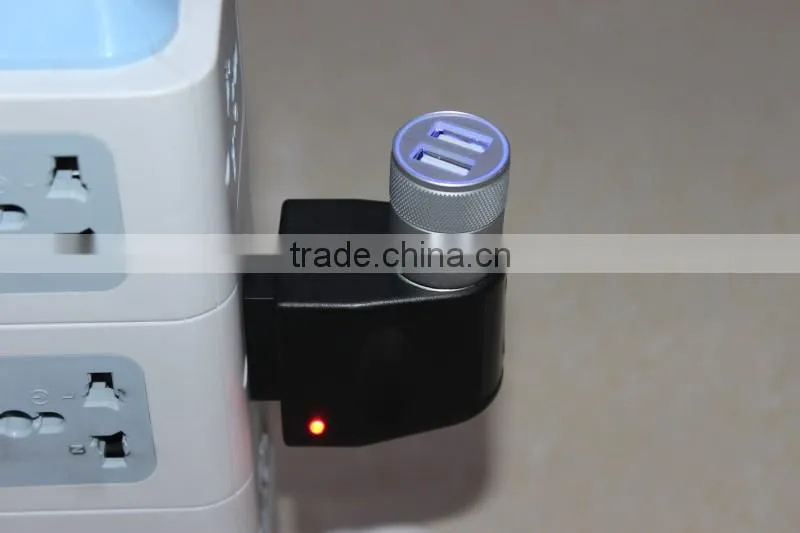zhongshan JL-U666 car charger factory 12~24v Dual USB Car Charger 3.1A Quick Charge