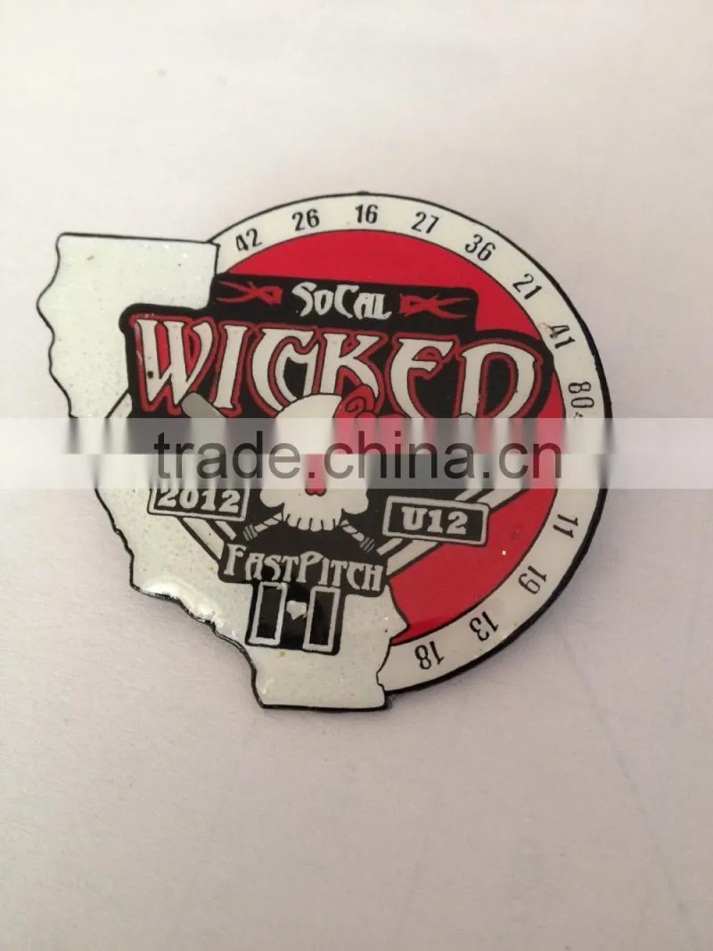 Custom soft enamel baseball pins badges sports pin