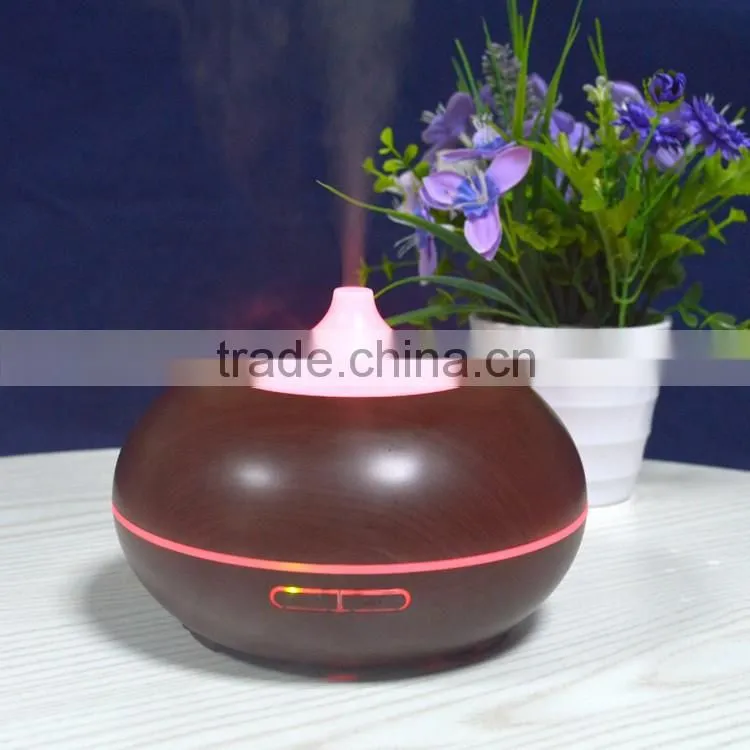 High Quality Ultrasonic Wood Grain Oil Diffuser Air Purifier With Humidifier