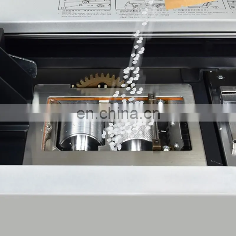 SBM-50D A4 high quality glue binding machine binder with Hot melt colloidal particles