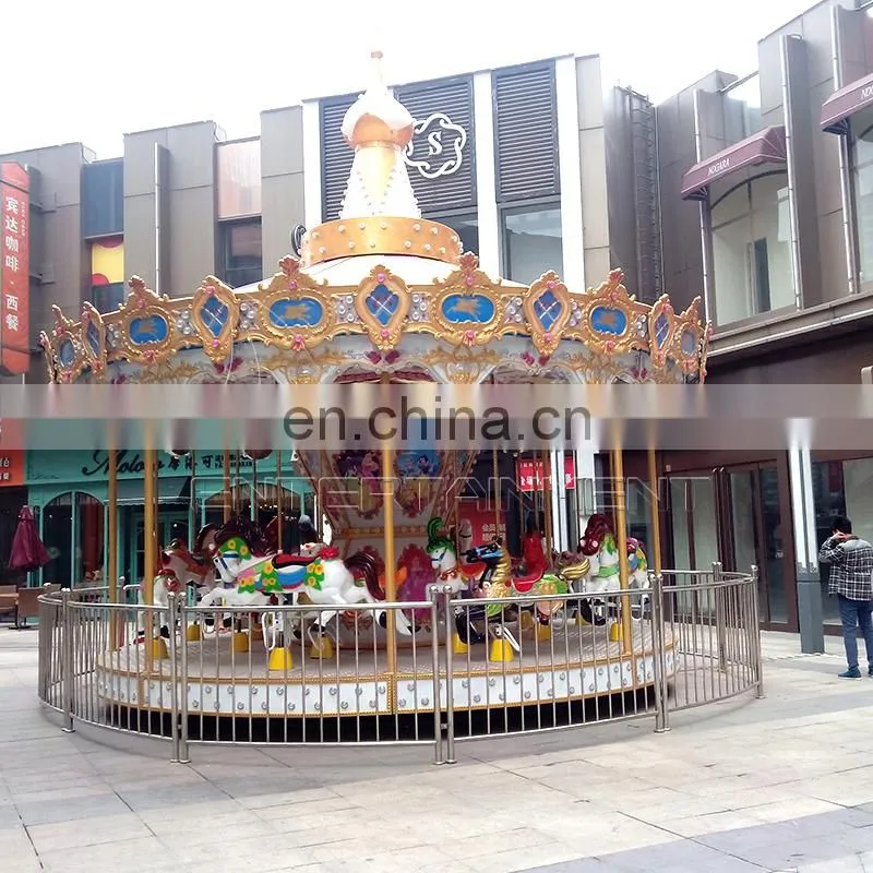 Amusement carousel equipment cheap carousel park 24 seats carousel for sale