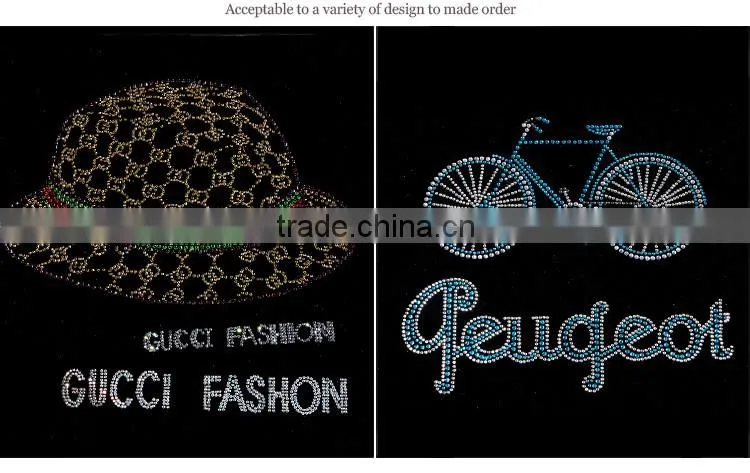 new 2016 Smiley face emoji rhinestone transfer designs