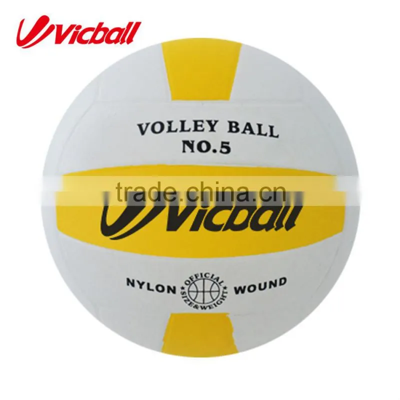 colorful solid rubber volley ball