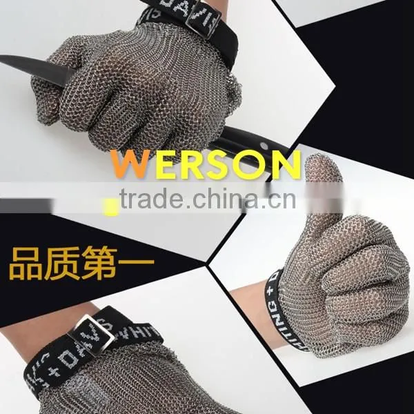 Stainless steel ring mesh gloves for cutting resistance ,304,316 | generalmesh