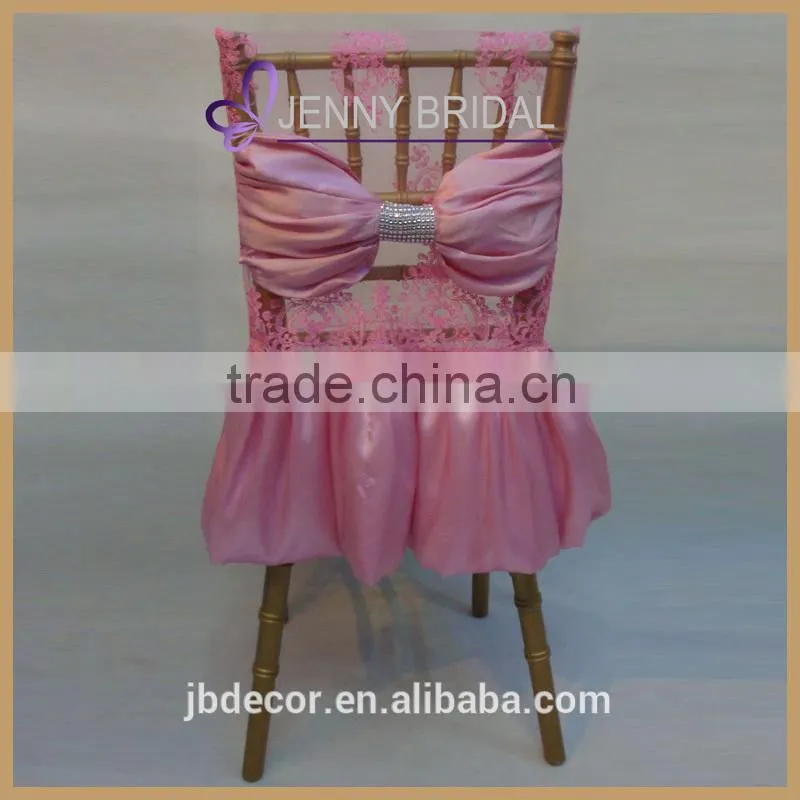 C104B pink chair covers for wedding party