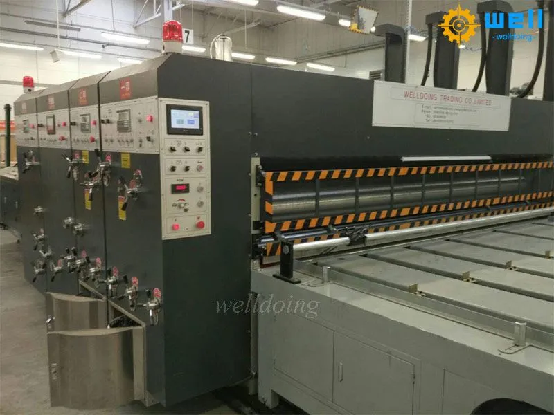Automatic flexo printer die cutter slotter machine factory