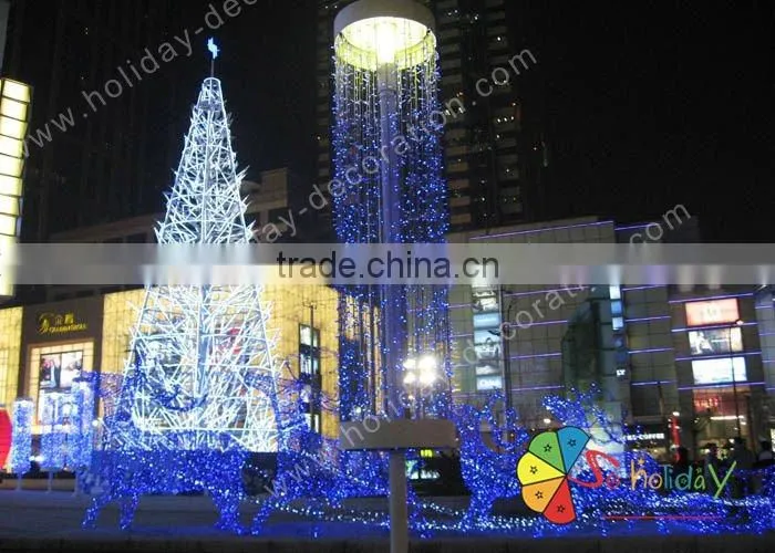 Outdoor led lights winding arches xmas decoration