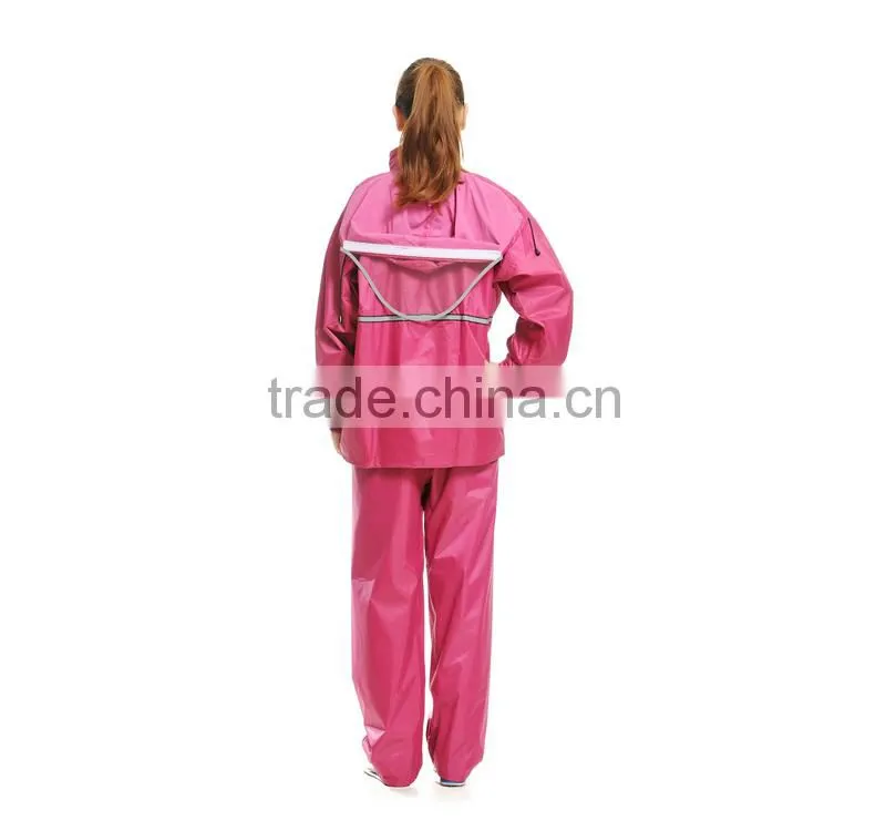 YANLI 100% waterproof,wholesale korea adult outdoor pvc raincoats