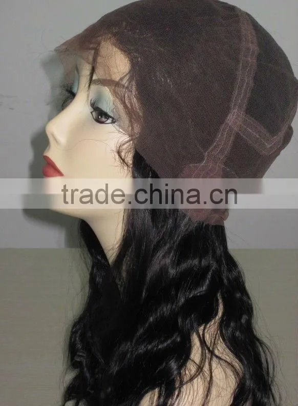 afro curly natural color 100% Remy Brazilian Human Hair Full Lace Wigs