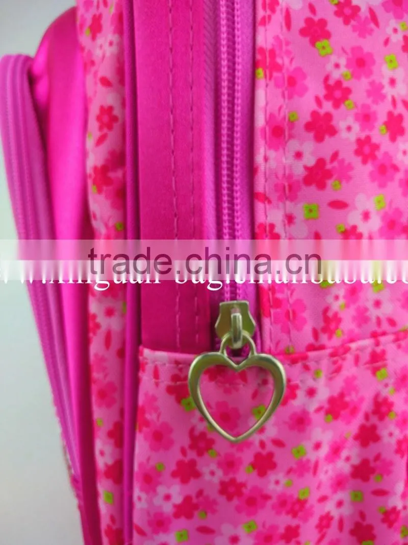 printed polyester girl mini backpack