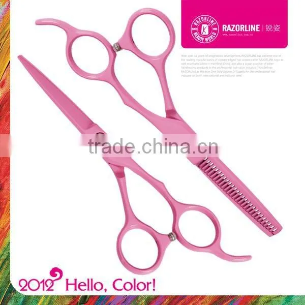 R10 Pink/Teflon Coating barber scissors/peluqueria