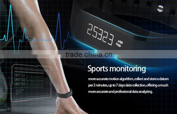 Original Factory Vidonn X6 notifications rollover on free app bluetooth 4.0 ios&android cicret smart bracelet