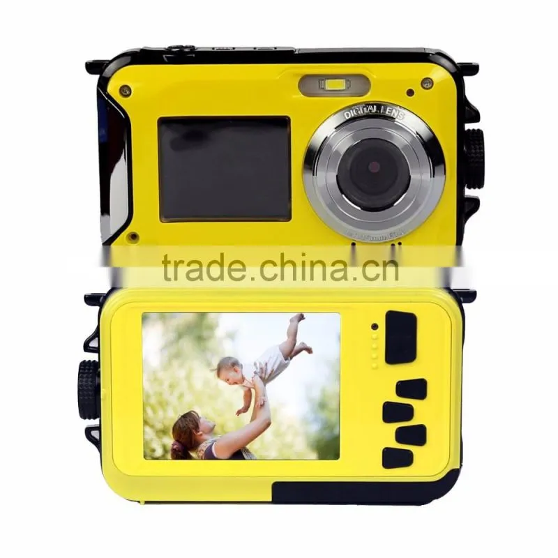 DC-16 WINAIT OEM Water proof 4k digital camera dual display 2.7'' TFT and 1.8'' TFT dual panel DC-16