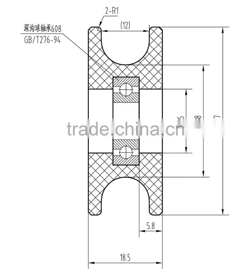bathroom nylon pulley