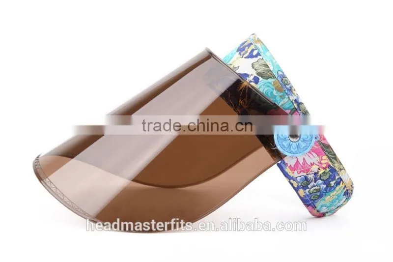 Plastic Brim Sunvisor Anti UV PVC Sun Visor