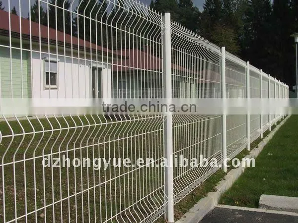 electro galvanized welded v mesh fence