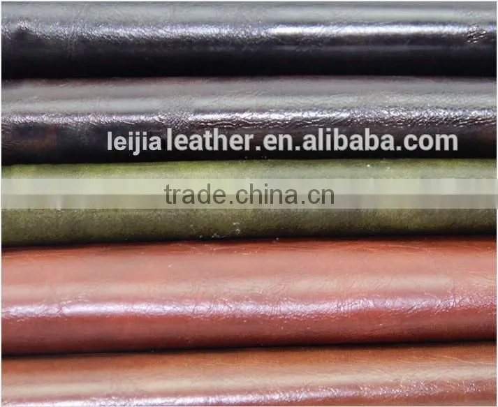High quality Environmental Protection PVC oil wax Leather for Sofa, Chair Cover