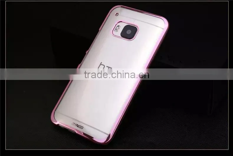 XUNDD Jazz Series Clear Electroplating TPU Case For HTC M9 Soft Back Cover For HTC M9 MT-4081