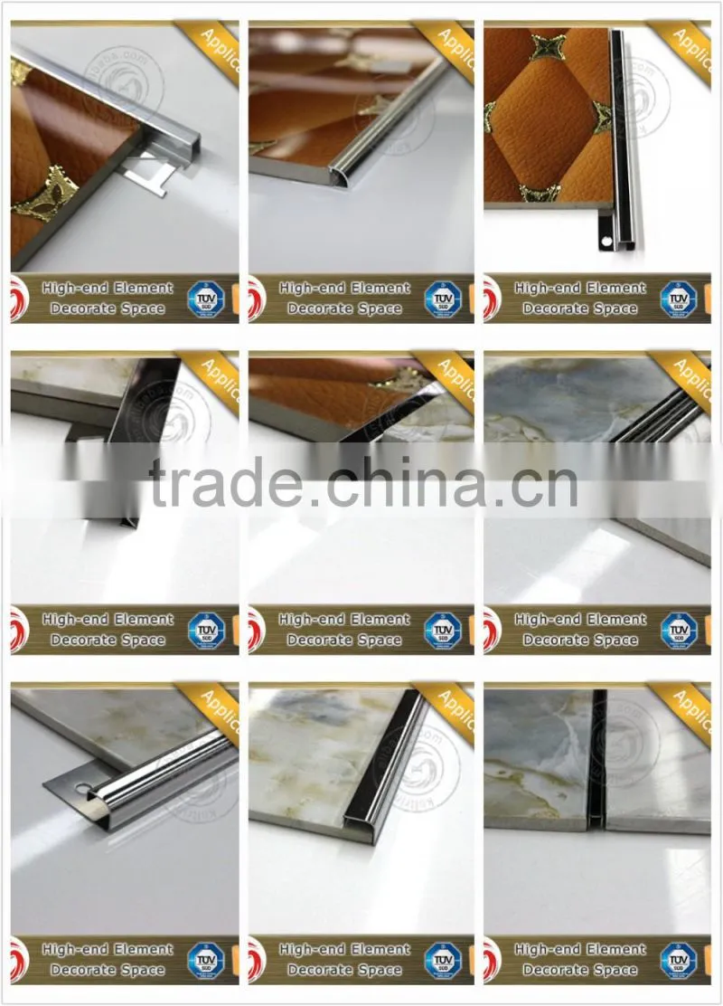 Sophisticated technology tile trim stainless steel bullnose tile trim ceramic tile trim