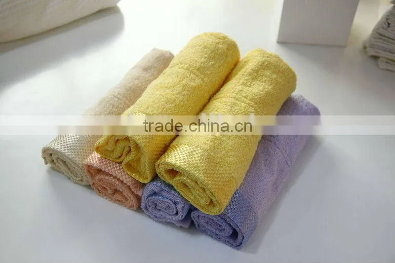 Cotton Face towel--solid color towels with border