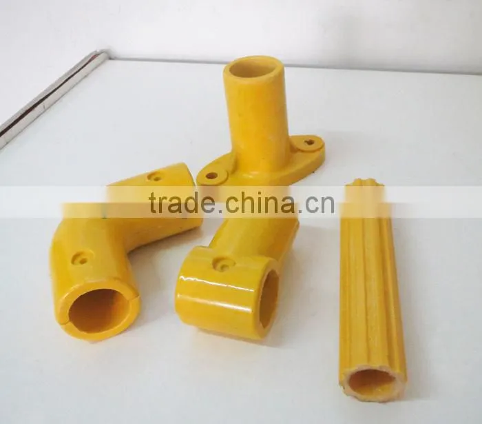 50mm FRP fiberglass square round tube handrail fence guardrail