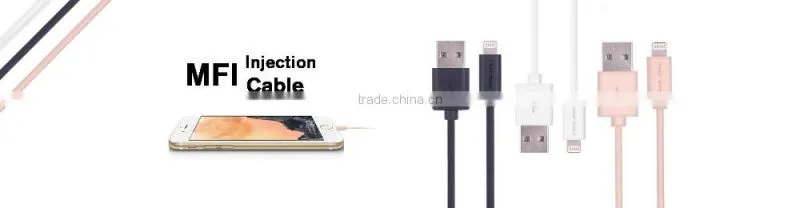 High quality Mfi Certificated MFI cable USB data cable for iphone 6 cable for iphone 5