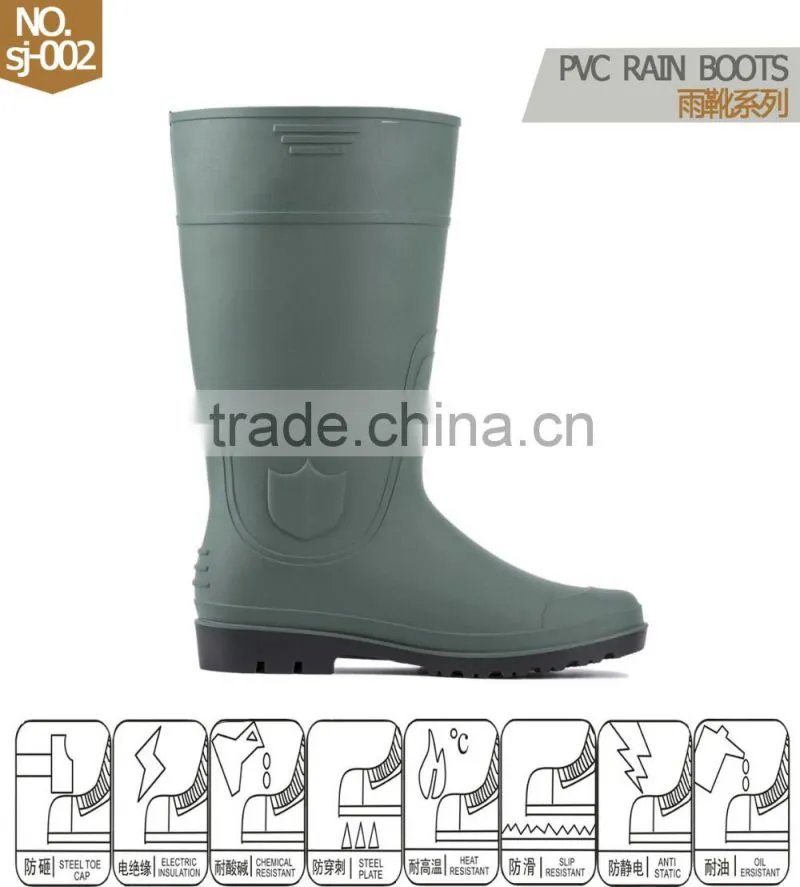 pvc rain boots heavy duty footwear manufacturer cheap price1370
