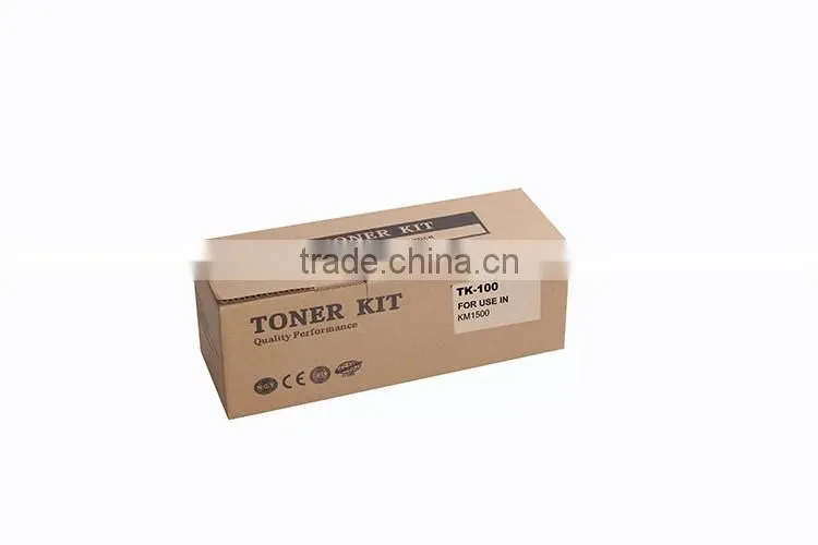 High quality compatible black toner cartridge TK-100 for KM1500