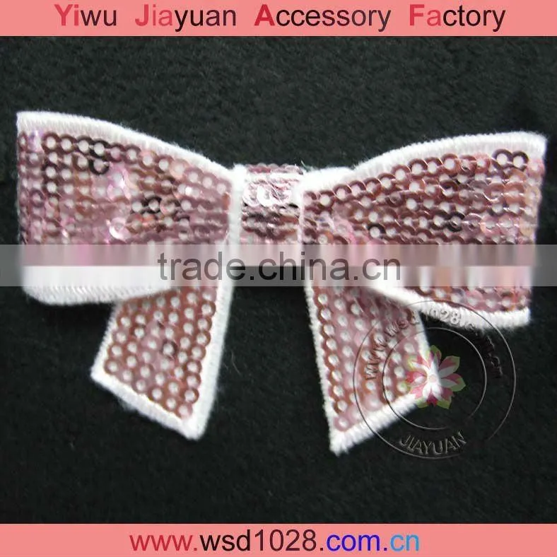 sequin bow applique