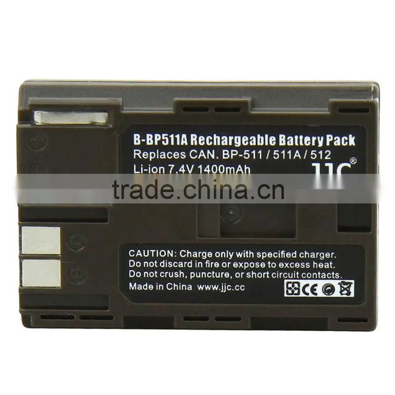 JJC for Li-ion Battery B-BP511A for Canon for BP-511 Battery