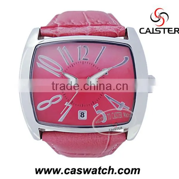 2015 Square Shape watch face with red color