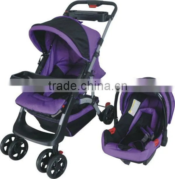 BS-D04 Luxury Travel System BABY STROLLER with 6 Stroller Wheels