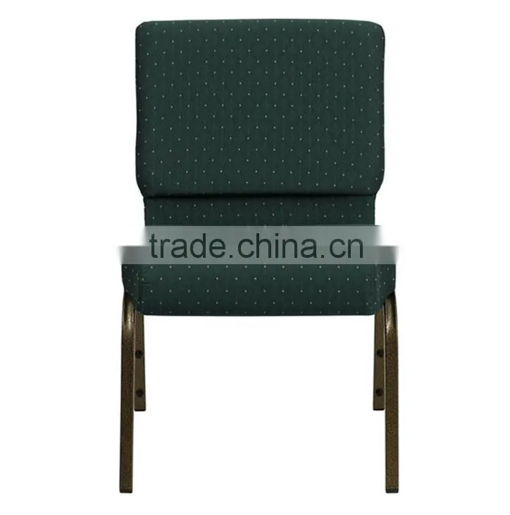 comfortable cushion stacking used church chair for sale
